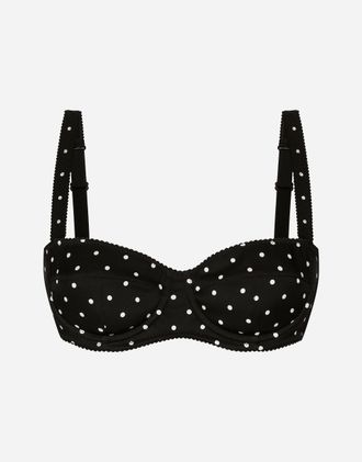 Dolce & Gabbana Polka-dot Balconette Bra - Woman Underwear Print 1b