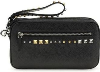 Valentino Garavani Bags, male, Black, Size: ONE SIZE Rockstud Clutch