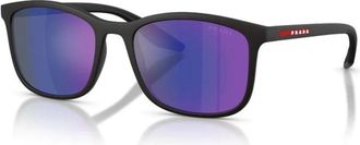 Prada PS A08S Zonnebril - Heren - Zonnebrillen - Grijs - 56 MM - Accessoires