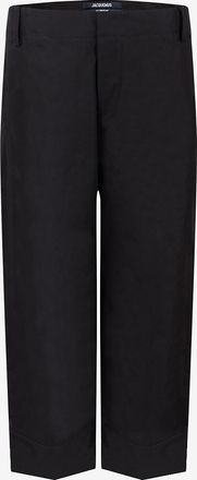 Jacquemus Baumwolltwillhose mit weitem Bein Le pantalon Marino