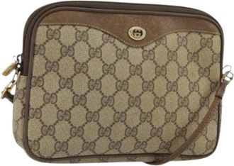 Gucci Pre-owned Plastic Cross Body Bag - Dames - Vintage Schoudertas - Beige - ONE Size - Vintage