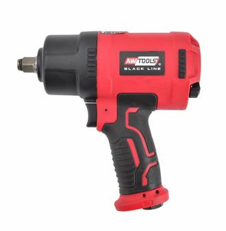 OEM Llave De Impacto Neum&aacute;tica Awtools - Modelo 1/2 1750nm Black Line, Ideal Para Trabajos De Alto Par, Dise&ntilde;o Ergon&oacute;mico, Alta Potencia, Durabilidad Y F&aacute;