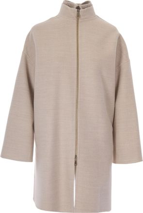 Fabiana Filippi Double-Faced Wool-Cashmere Peacoat