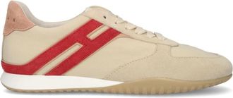 Hogan Olympia-Z Allacciato H - Heren - Sneakers - Beige - 38 EU - Katoen - Schoenen