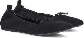 AGL Memy Ballet Flat in Black Velour at Nordstrom Rack, Size 11.5Us / 41.5Eu
