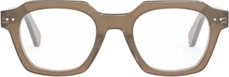 Celine Vierkante bril met meekleurende glazen - unisex - Brillen - Bruin - ONE Size - Accessoires