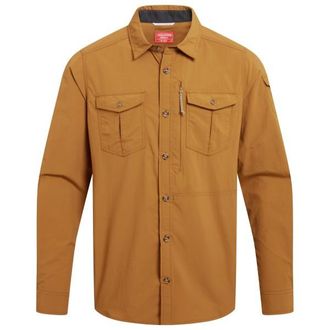 Craghoppers Nosilife Adventure Langarm Hemd III Hemd f&uuml;r Herren | braun
