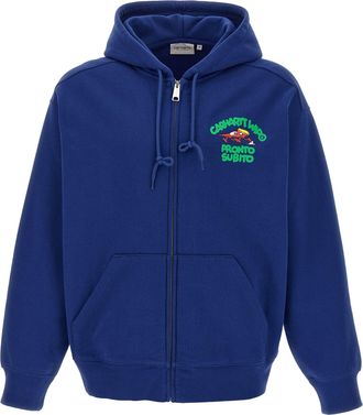 Carhartt Work in Progress Hooded Pronto Sweat Jacket Felpe Blu-Uomo