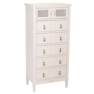 Wanderlust Deco Sinfonier de madera de 6 cajones beig 56x119x36h cm