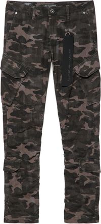 Cult of Individuality Rocker Slim Straight Cargo 606 Jeans In Peat Camo
