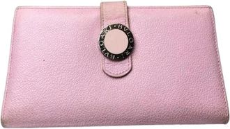 Bulgari Pre-owned Leather Wallet - Dames - Vintage Accessoires - Roze - ONE Size - Leer - Vintage