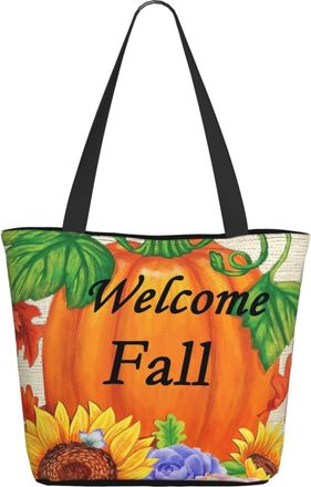 AOOEDM Pumpkin Sunflower In Autumn Ladies Shopping Bag 13x11x7in.The Perfect ValentineS Day Gift.It Is The Best ValentineS Day Gift For Mom, Daughter, Wife,E