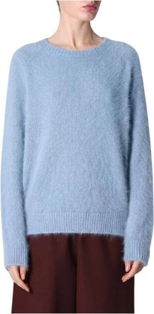 Roberto Collina Girocollo Boxy - Knitwear - Mujer - Azul - M