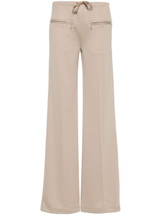 Courr&egrave;ges Pantaloni a coste con applicazione - Toni neutri