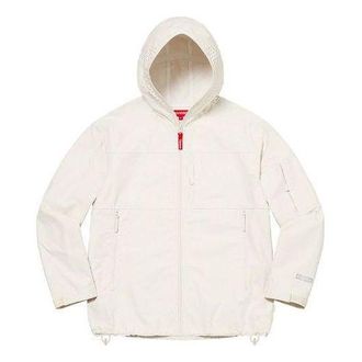 SUPREME Full Zip Facemask Jacket White SUP-SS22-610