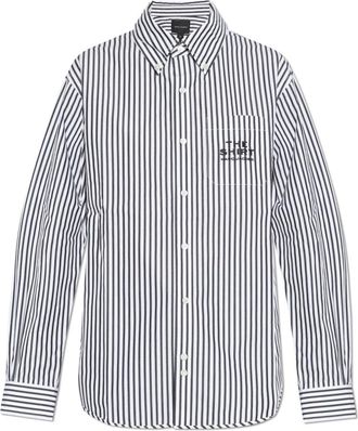 Marc Jacobs Gestreepte Blouse - Dames - Overhemden - Wit - XS - Katoen - Overhemden