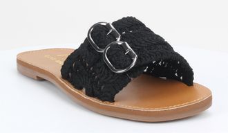 Love Rio Bailey Vintage Crochet Sandal In Black