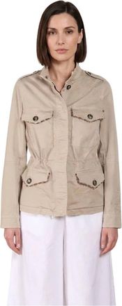 Mason's Eva Jacket - Dames - Zomerjassen - Beige - XS - Katoen - Jassen