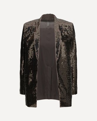 Rick Owens Concordian embroidered single-breasted Jacket Female 40