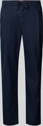 Tommy Hilfiger Tapered Fit Hose aus Baumwoll-Mix in Blau, Gr&ouml;&szlig;e 31/32
