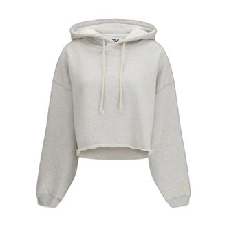 Golden Goose Felpa con cappuccio cropped Star - - Sweatshirts & Hoodies - Donna - Grigio - S