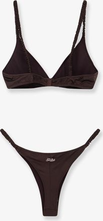 MC2 Saint Barth Womens Nylon Bikini Moana Brown Polyamide Swimwear Sea Clothing