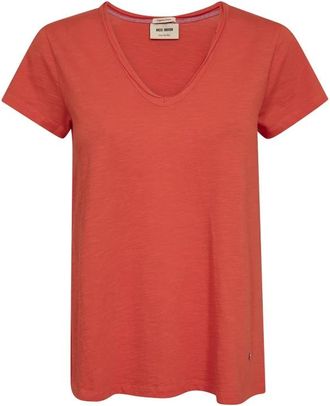 Mos Mosh T-Shirts - Dames - T-shirts - Rood - XL - Tops