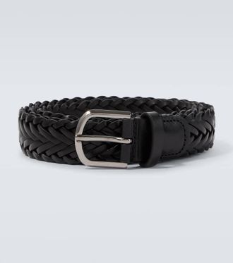 Giorgio Armani Braided leather belt