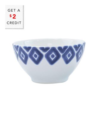 Vietri Viva By Vietri Santorini Diamond Cereal Bowl With $4 Credit