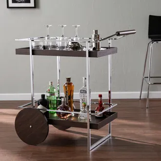 SEI Dorben Rolling Bar Cart