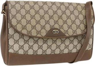 Gucci Pre-owned Cross Body Bags, female, Beige, Size: ONE SIZE Pre-owned Vintage Shoulder Bag