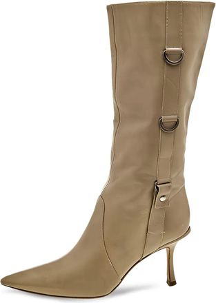 Jimmy Choo London 2023 80mm leather boots - Brown