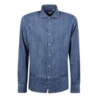 Orian Camicia Slim a maniche lunghe - - Shirts - Uomo - Blu - 3XL