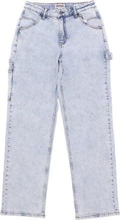 Guess Timmerman Pant Acid Wash Gereedschapszakken - Dames - Regular Fit Jeans - Blauw - W34 - Katoen - Jeans