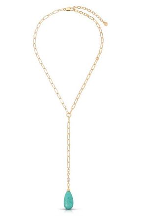 Ettika Teardrop Y-Necklace in Turquoise at Nordstrom