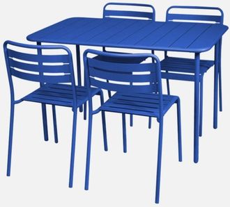 Sweeek Mesa De Jard&iacute;n Metal Con 4 Sillas