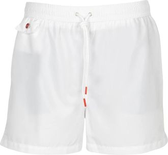 Kiton Swim Trunks Regular Solid - Heren - Strandmode - Wit - 3XL - Polyester - Badmode