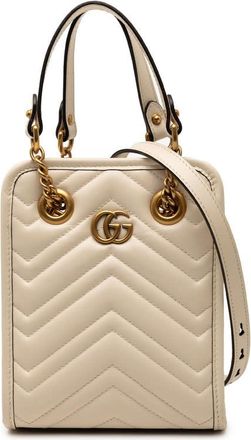 Gucci Pre-owned Gucci Mini GG Marmont Matelasse Leather Satchel Ladies EQ9O4Q6ZNE7TDK5A