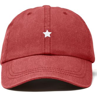 Dalix Lil Star Dad Cap in Washed Red at Nordstrom