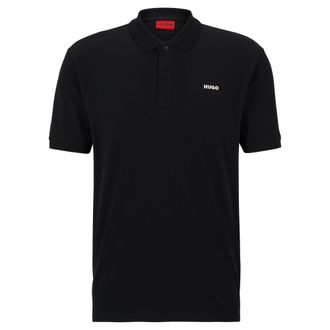 HUGO BOSS Hugo Mens Polo Shirt - Black Cotton - Size X-Large