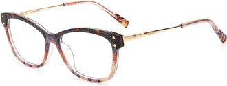 Missoni Glasses, female, Multicolor, Size: ONE SIZE Patterned Pink Dial Womens Acetate Frames