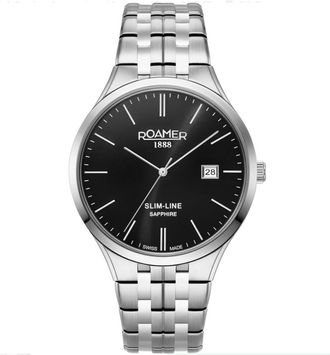 Roamer Slim-Line Classic Black Dial Mens Watch 512833 41 55 20