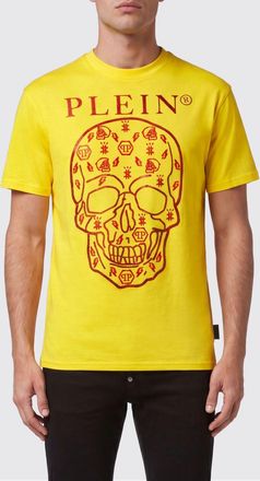 Philipp Plein T-shirt girocollo in cotone con stampa Skull e logo
