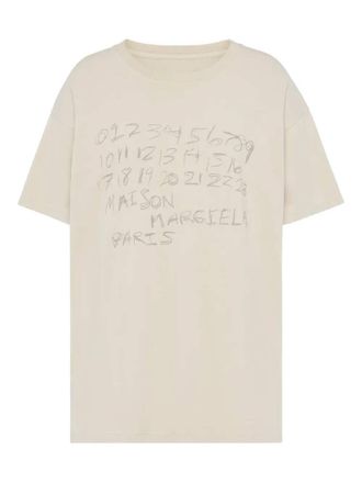 Maison Margiela T-shirt met nummermotief