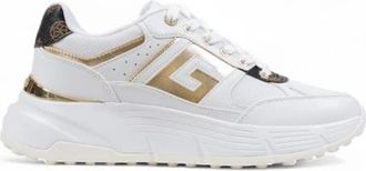 Guess Moderne Metallic Sneakers voor Vrouwen - Dames - Sneakers - Wit - 40 EU - Polyester - Schoenen
