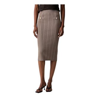 Guess Carmen Knit Skirt - Skirts - Mujer - Beige - XS
