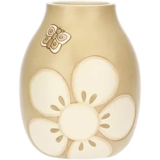 Thun Vaso in Ceramica Decorata a Mano, Versione Media, Linea Iconic Elegance, Idea Regalo per la Casa, &Oslash; 15, h 19 cm