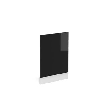 Vicco Panel Frontal R-line, Negro Brillo Intenso, 45 Cm Sin Encimera