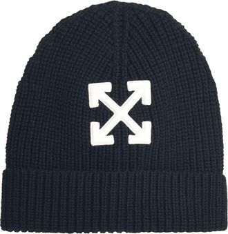 Off-white arrow Black Wool Beanie