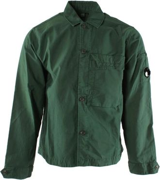 C.P. Company Ottoman Shirt - Heren - Zomerjassen - Groen - XS - Katoen - Jassen